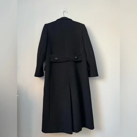 Vintage Coat Made in USA Harve Bernard Women’s Black Ember Wool Coat Sz 6 - Picture 7 of 14